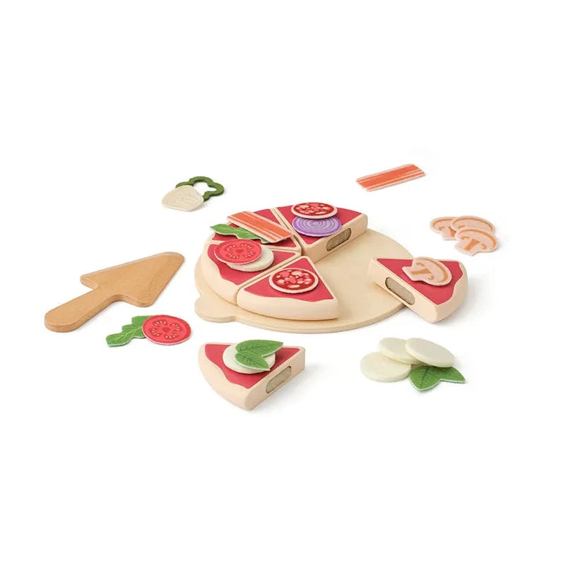 Kids Concept - Houten Pizzakit - Kid's Hub, Houten Speelgoed, Kid's Concept, Keekabuu
