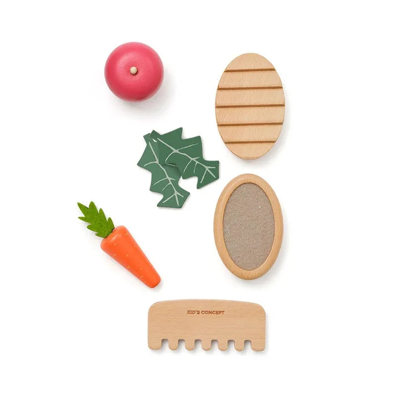 Kids Concept - Verzorgingsset voor Knuffels en Hobbelpaarden - Kid's Hub, Houten Speelgoed, Kid's Concept, Keekabuu