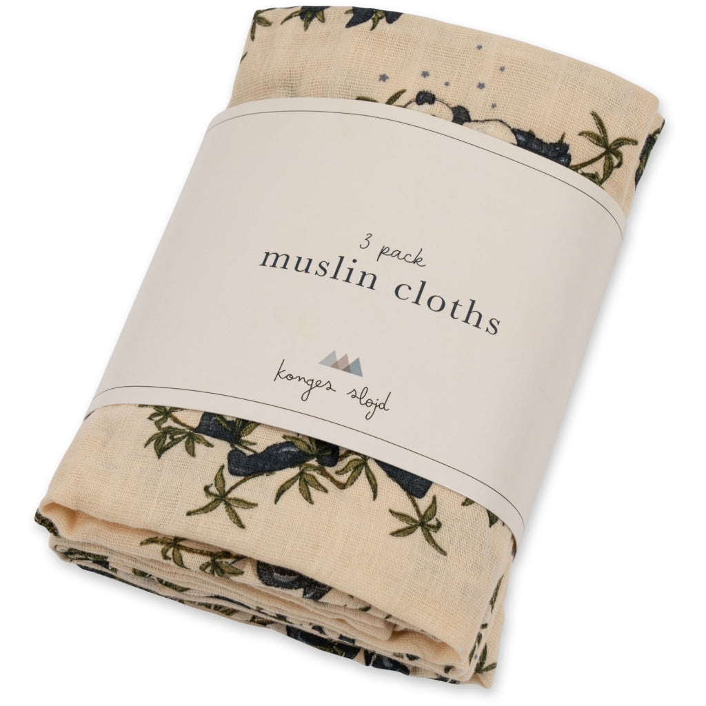 Konges Slojd - Hydrofiele Doek  (Set van 3), Hydrofiele doeken, Konges Slojd, Keekabuu
