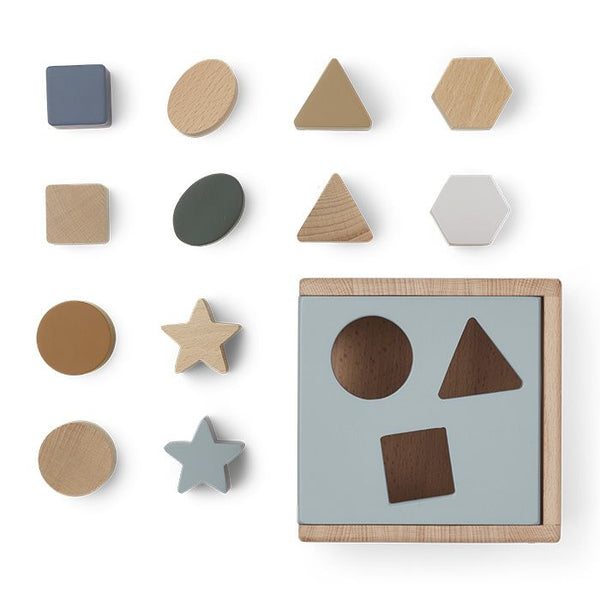 Liewood - Mark Puzzel Kubus Geometrisch, puzzels, Liewood, Keekabuu