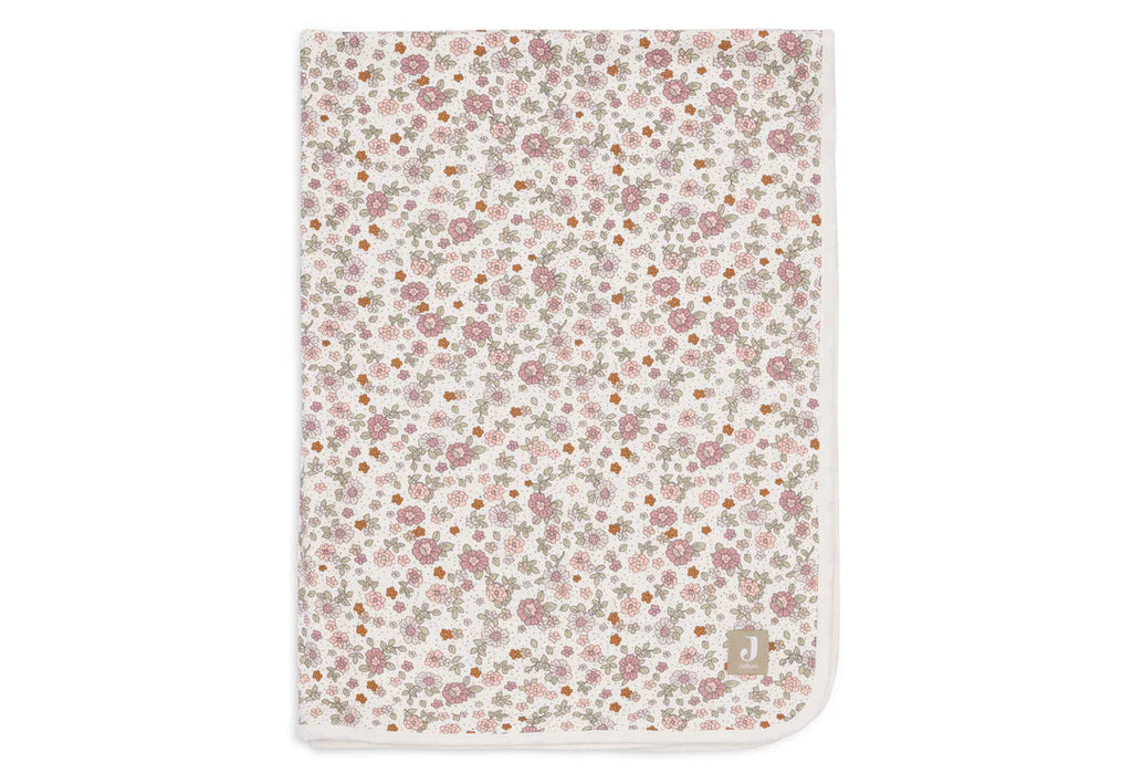 Jollein - Wieg deken Jersey 75x100cm Retro Flowers - Keekabuu