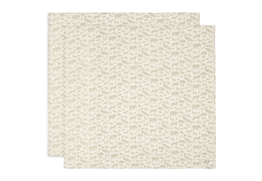 Jollein - Hydrofiele Doek Large 115x115cm - 2 Pack, Hydrofiele doeken, Jollein, Keekabuu