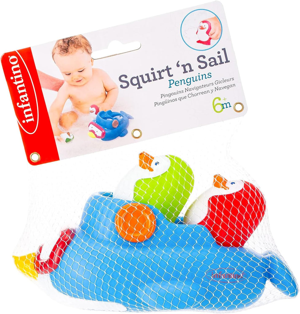 Infantino - Water Fun Penguins – Badspeelgoed, Badspeelgoed, Infantino, Keekabuu