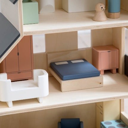 Sebra - Poppenhuis Slaapkamer, Poppenhuis Meubels, Sebra, Keekabuu