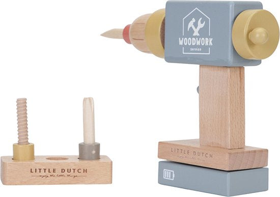 Little Dutch -  Speelgoed Boormachine FSC, Rollenspel, Little Dutch, Keekabuu