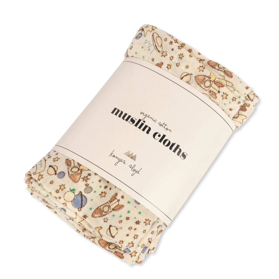 Konges Slojd - Hydrofiele Doek  (Set van 3), Hydrofiele doeken, Konges Slojd, Keekabuu