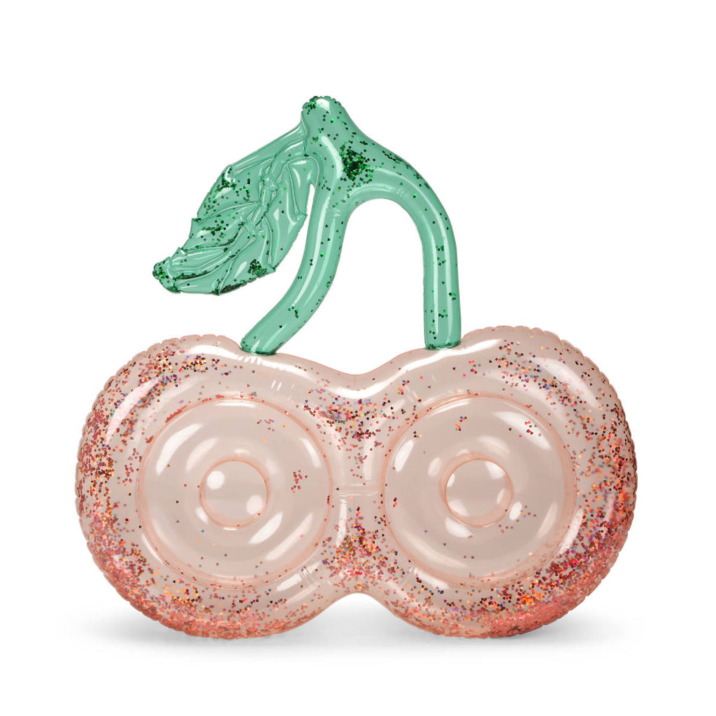 Konges Slojd - Luchtbed in Glitter - Cherry - Roze, Zwem Float, Konges Slojd, Keekabuu