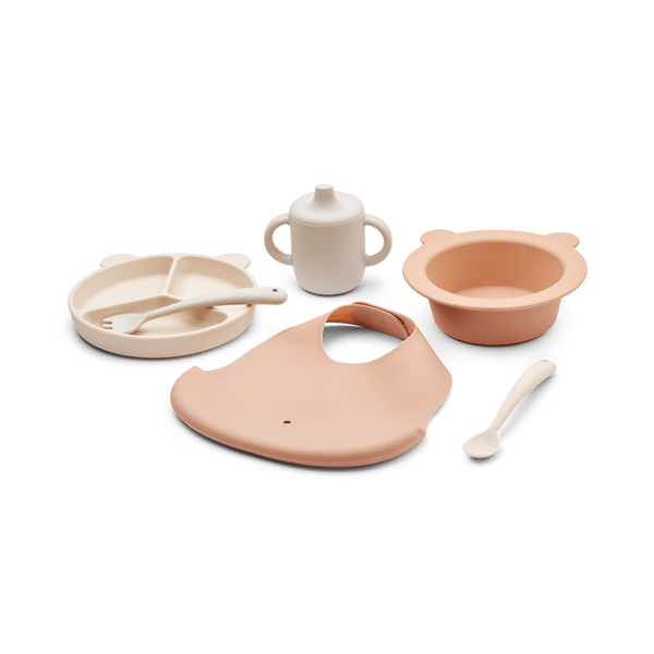 Liewood - Set d'alimentation en silicone pour bébé - Set cadeau - Stina