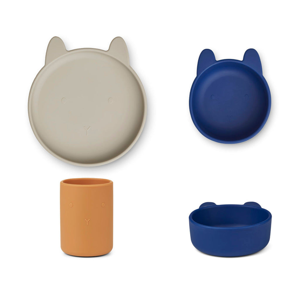 Liewood - Complete Eetset Cyrus (Set van 3), Kinderserviesset, Liewood, Keekabuu