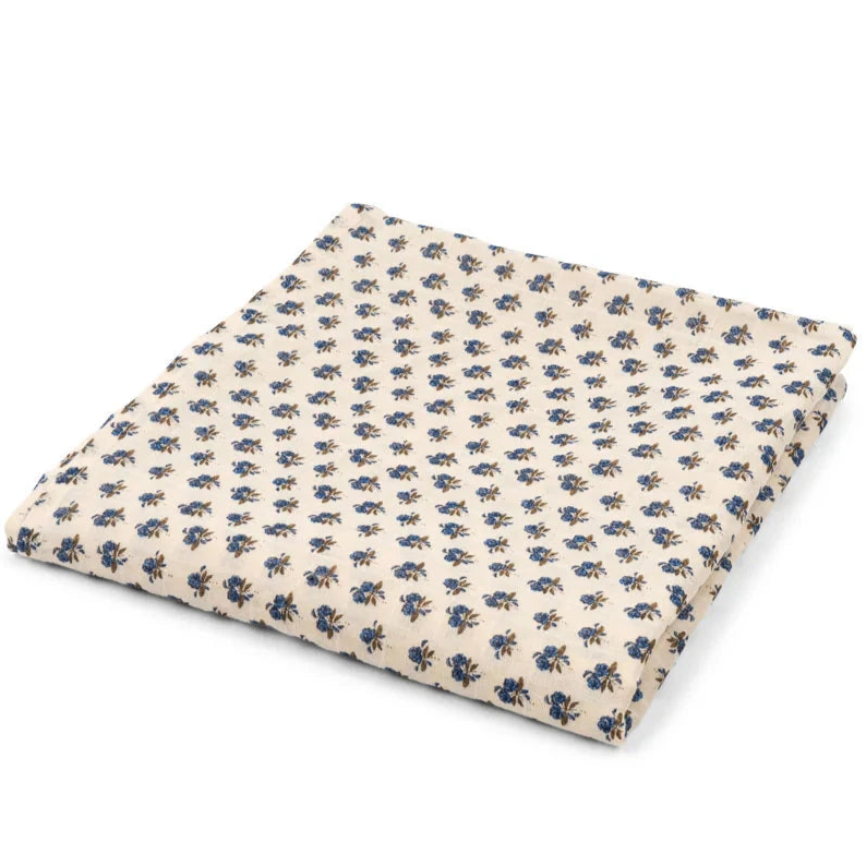 Konges Slojd - Hydrofiele Doek Large met Print - Piccoloblu (150 x 115 cm), Hydrofiele doeken, Konges Slojd, Keekabuu