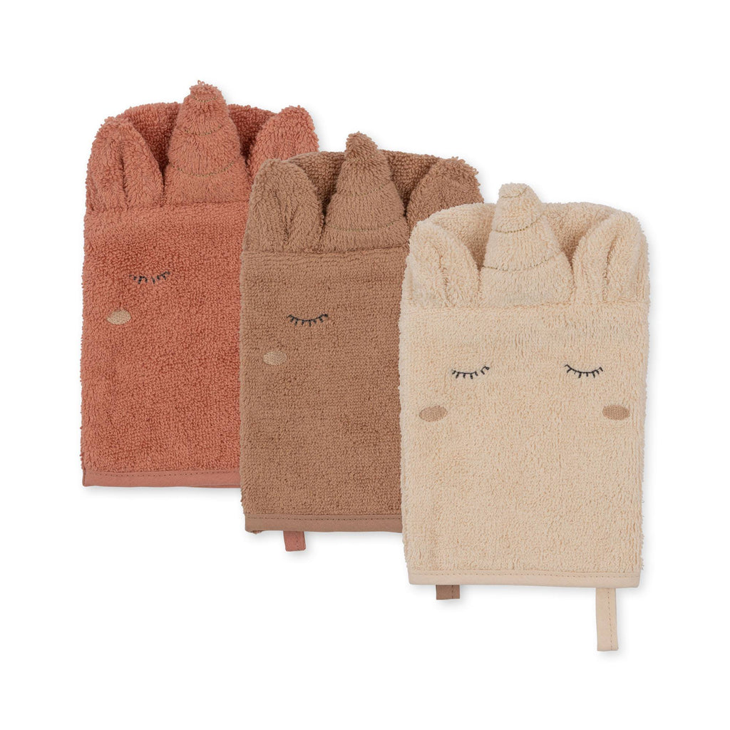 Konges Sløjd - Washandjes Dier (Set van 3 ), Washandjes, Konges Slojd, Keekabuu