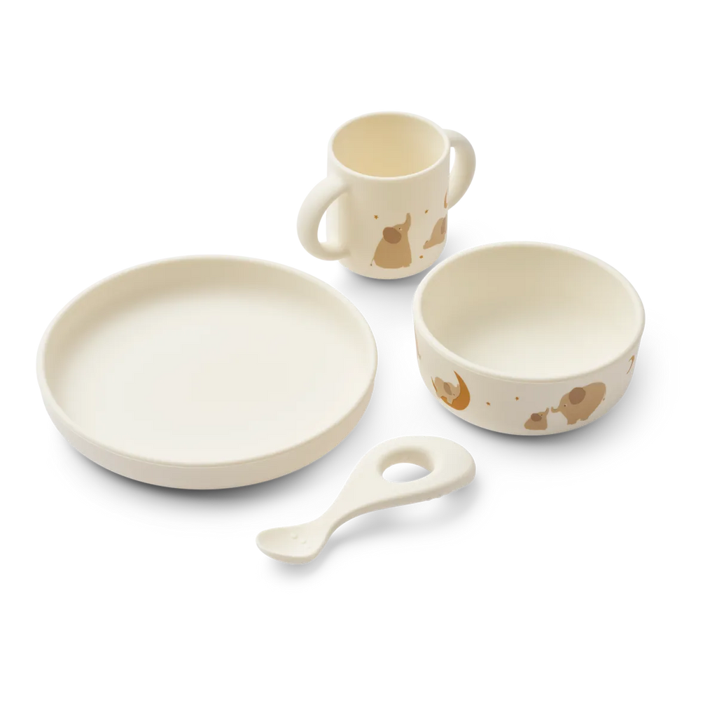 Liewood -  Siliconen  Kinderservies Vivi, Servies en bestek, Liewood, Keekabuu