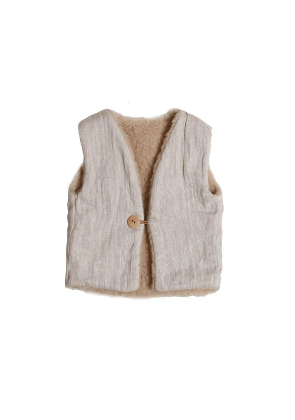 Alwero - Bodywarmer vest - Beige (92-98), , Alwero, Keekabuu