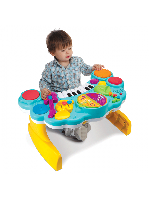 B-Kids - Rock to 10-in-1 music center - Muziekspeelgoed - Muziek speelset met 10 instrumenten, Activiteitsspeelgoed voor baby's, Infantino, Keekabuu