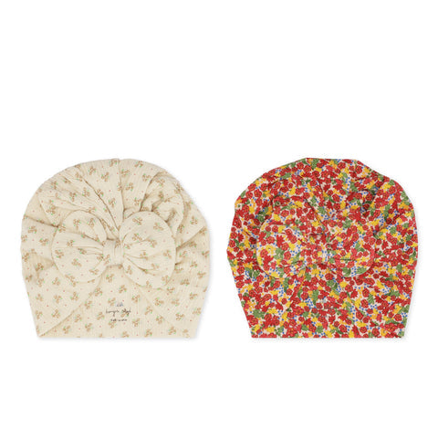 Konges Slojd -  set van 2 chleo bambi-mutsjes - donna/mirabell, Babymutsjes, Konges Slojd, Keekabuu