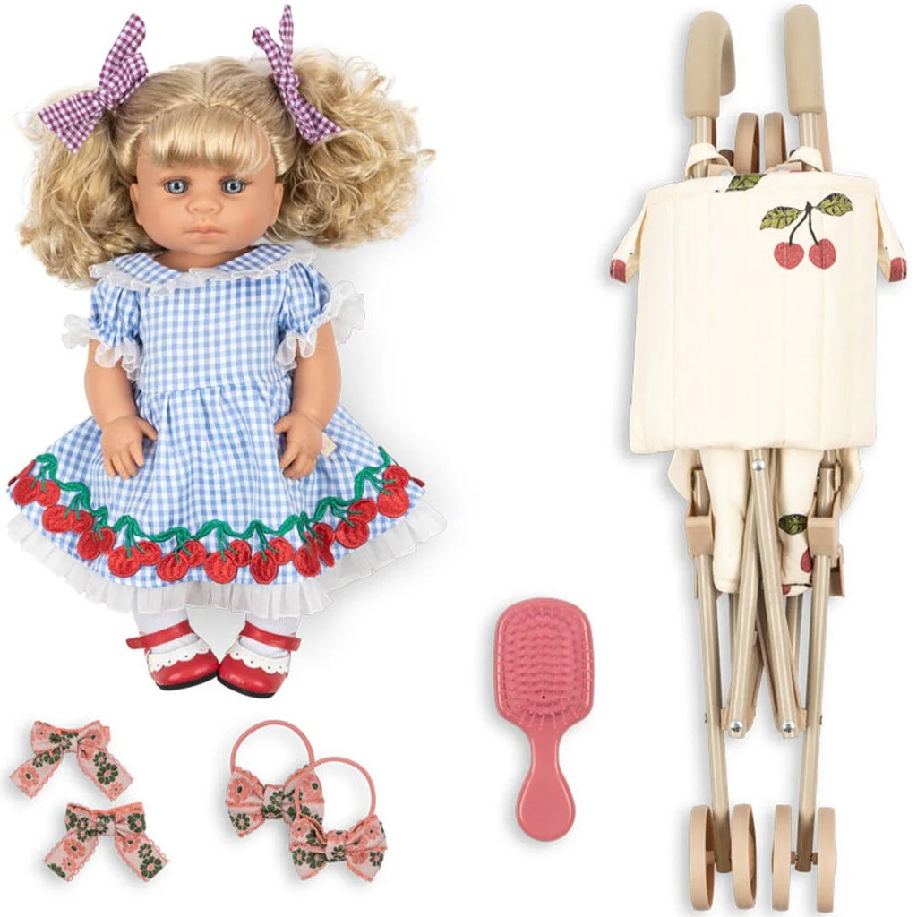 Konges Slojd - Babypop Delphin me Speelgoedbuggy - All I wish For, Poppen verzorgingsset, Konges Slojd, Keekabuu