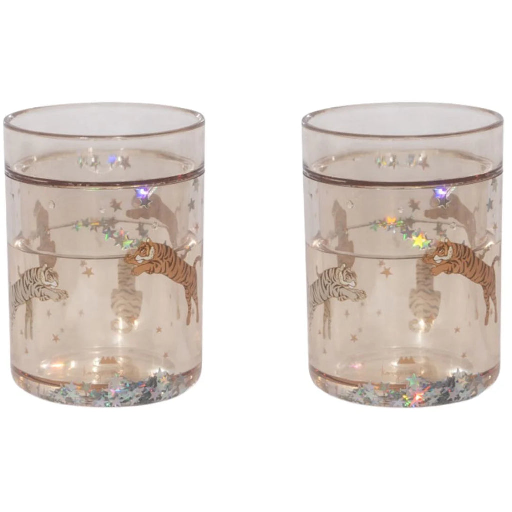 Konges Slojd - Drink bekers - Glitter Bekers (set van 2), Drinkbekers, Konges Slojd, Keekabuu