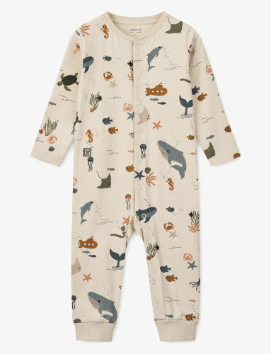 Liewood - Pyjama Jumpsuit - Birk, Pyjama's, Liewood, Keekabuu