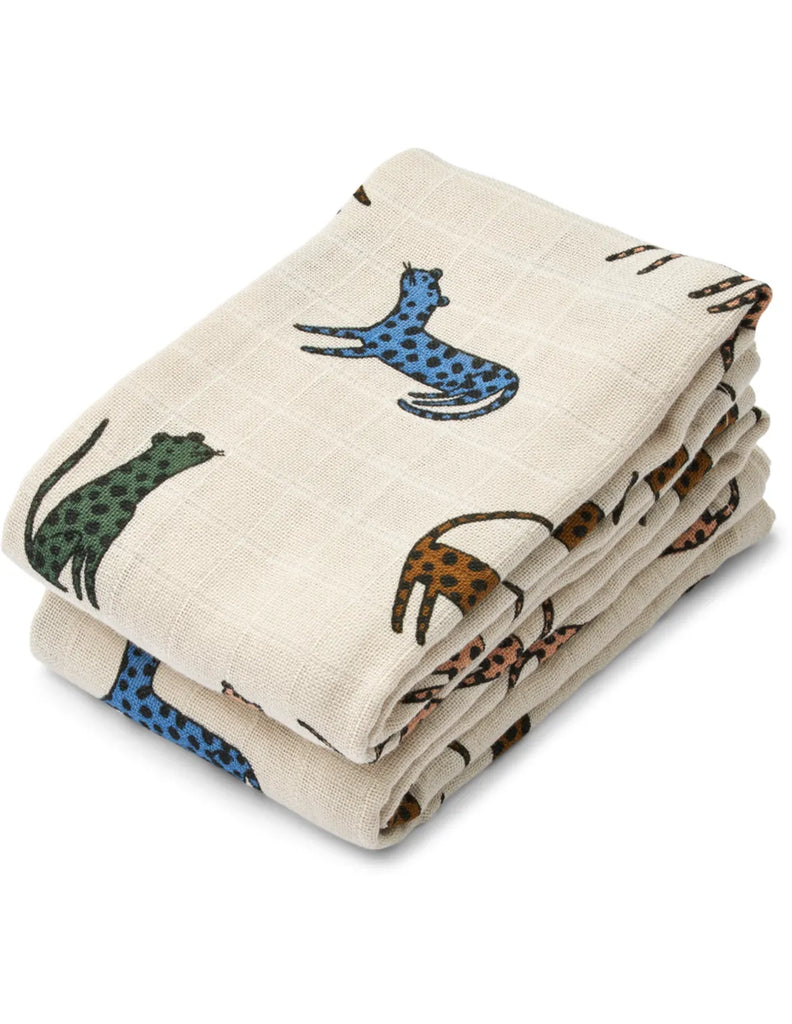 Liewood - Hydrofiele Doeken Lewis (Set van 2), Hydrofiele doeken, Liewood, Keekabuu