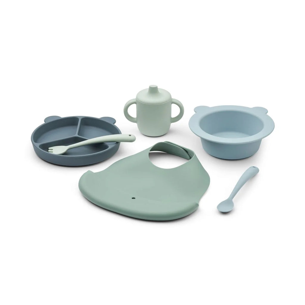 Liewood - Siliconen  Baby Eetset - Giftset - Stina, Baby Eetset, Liewood, Keekabuu