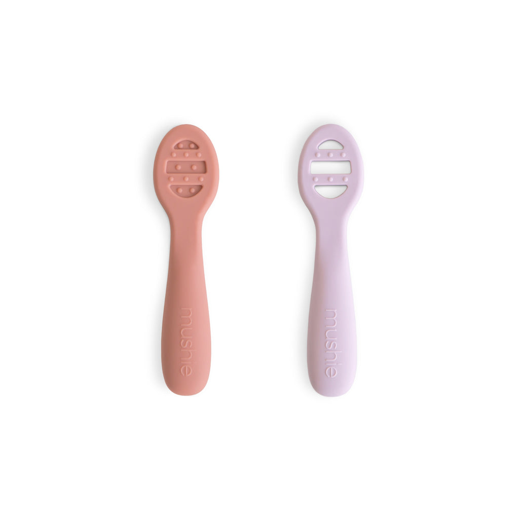 Mushie - Eerste set Baby Silicone Lepels (set van 2)