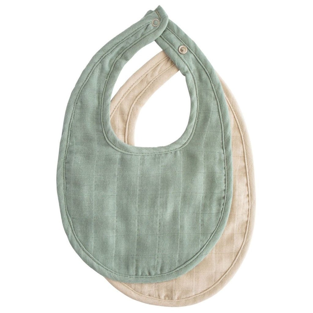 Mushie - Zachte Biologische - Muslin Slabbetjes (Set van 2), Slabbetjes voor baby's en peuters, Mushie, Keekabuu
