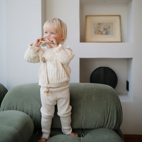 Mushie - Linen Pacifier Cord