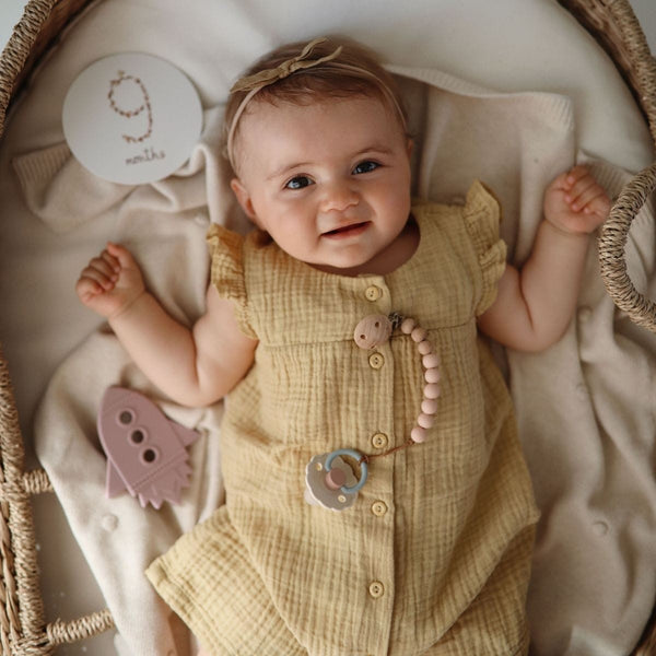 Mushie - Silicone Teething Toy Rocket