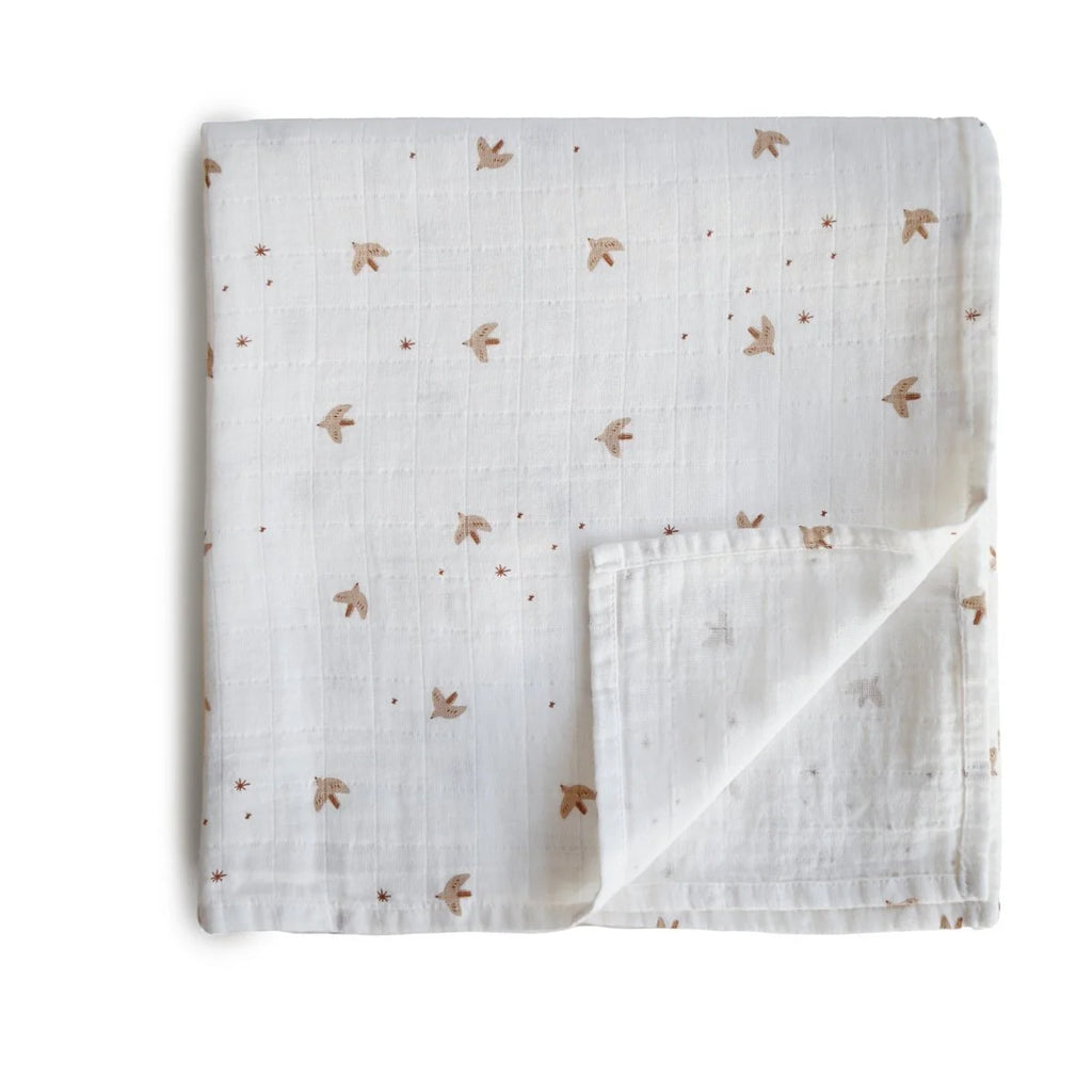 Mushie - Hydrofiele Doek met Print (XL formaat), Hydrofiele doeken, Mushie, Keekabuu
