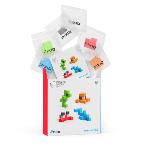 Pixio - Mini Ocean - 75 blokjes, Activiteitenspeelgoed, Pixio, Keekabuu