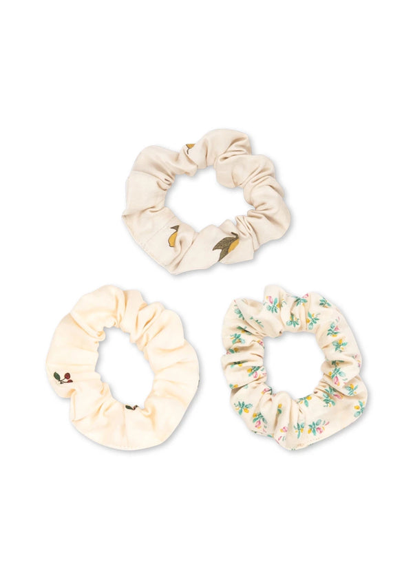 Konges Sløjd - Scrunchies Groot - Goldie Poppy Bonderose (3stuks), Haaraccessoires, Konges Slojd, Keekabuu