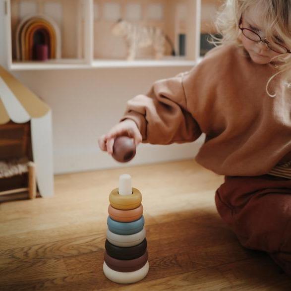 Mushie - Stimuleert Ontwikkeling - Stapeltoren Ringen, Stapeltorens, Mushie, Keekabuu