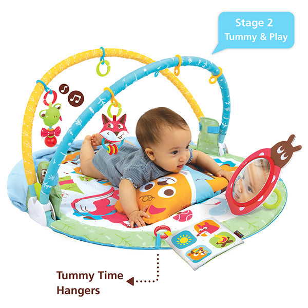 Yookidoo - Gymotion - Play n nap Speelkleed - met boog, Babygyms & speelkleden, Yookidoo, Keekabuu