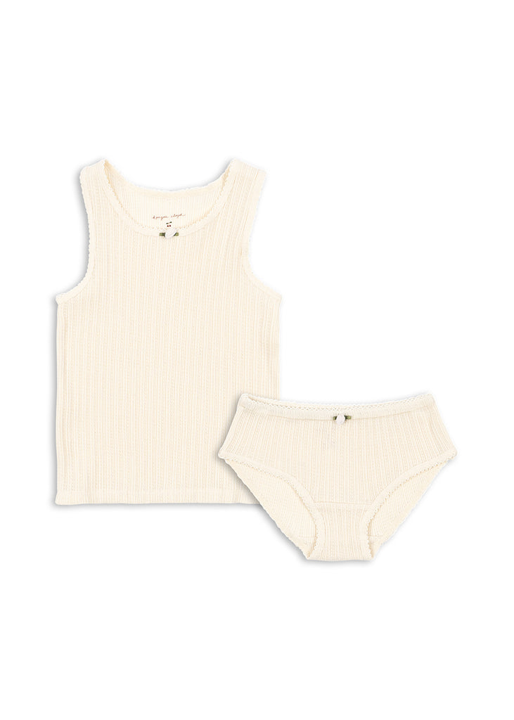 Konges Sløjd - Minni underwear set shirt and underpants white (copy)