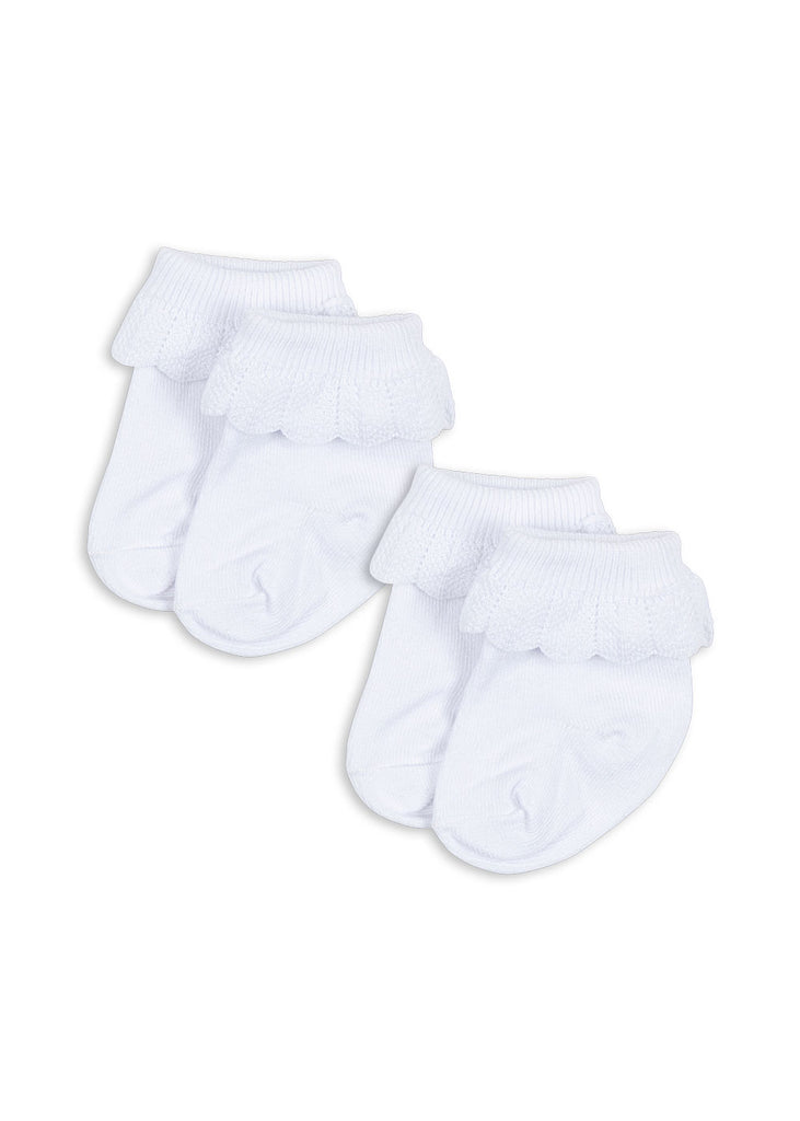 Konges Slojd  - Sokken van Kant (set van 2) Optic White, Sokken, Konges Slojd, Keekabuu