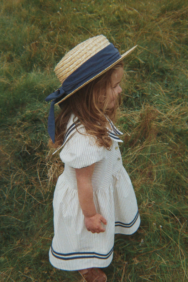 Konges Slojd - Allie Sailor jurk GOTS - Bleu stripe, Jurken, Konges Slojd, Keekabuu