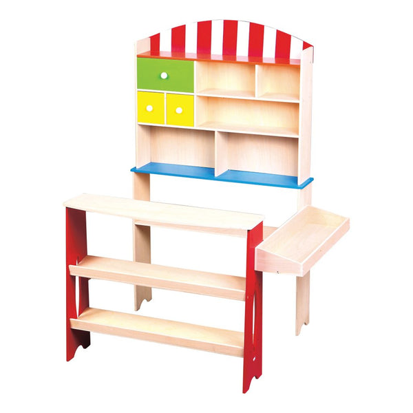 Kids Concept –  Einkaufswagen aus Holz – Shopping Trolley für kleine Einkäufer (Kopie)