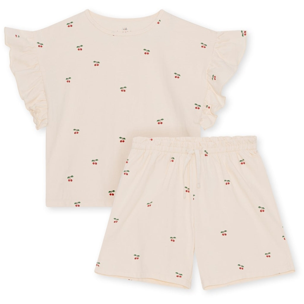 Konges Slojd -  twee-delige set van Shirt en korte broek Cherry, Kleding, Konges Slojd, Keekabuu