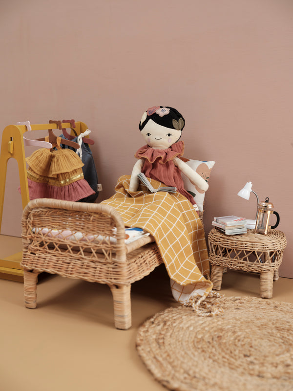 Fabelab - Rotan  Poppenbed, Poppenbedjes, Fabelab, Keekabuu