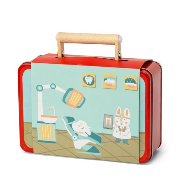 Mamamemo -  Tandarts Speelset in koffer, Houten speelgoed, Mamamemo, Keekabuu