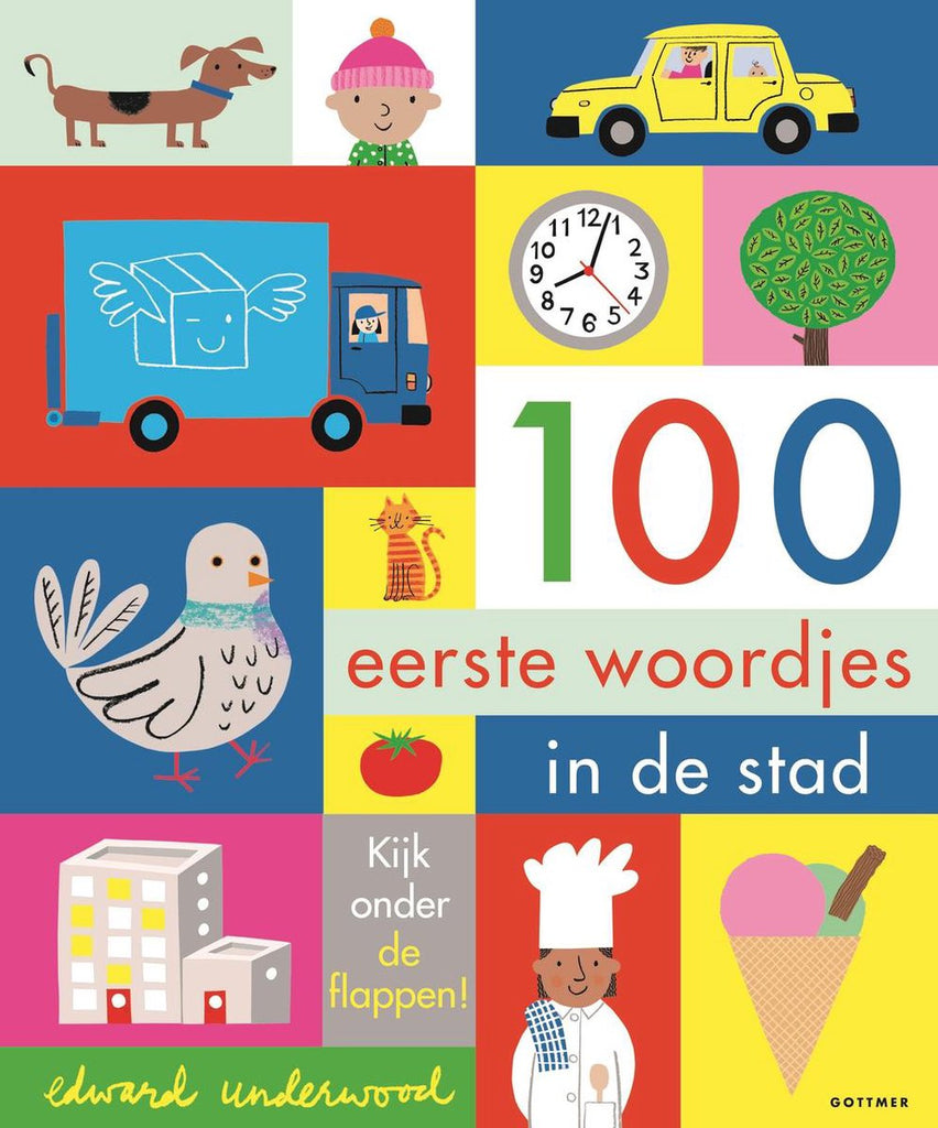 Gottmer Kinderboeken - 100 Eerste Woordjes in de Stad, Peuterboeken, Gottmer, Keekabuu