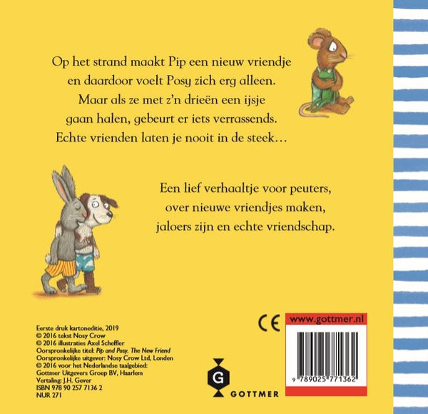 Gottmer Kinderboeken  - Pip en Posy en het nieuwe vriendje, Peuterboeken, Gottmer, Keekabuu