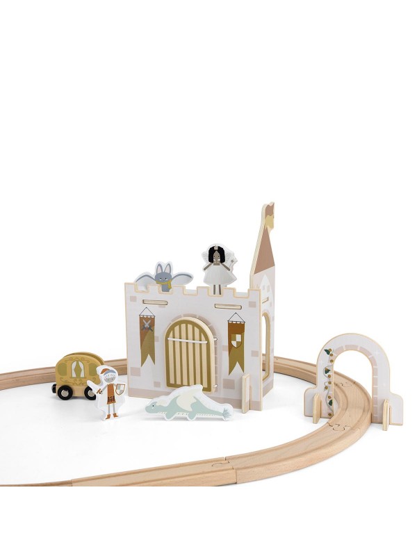 Tryco - Houten Treinset Uitbreiding Fantasy, Treinset, Tryco, Keekabuu