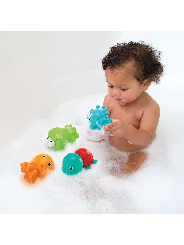 Infantino -  Badspeeltje Plug & Play 4 waterdiertjes, Badspeelgoed, Infantino, Keekabuu