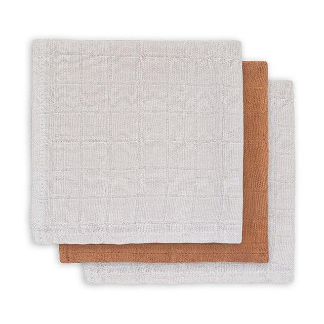 Jollein - Monddoekjes 3 stuks Bamboe, Hydrofiele doeken, Jollein, Keekabuu