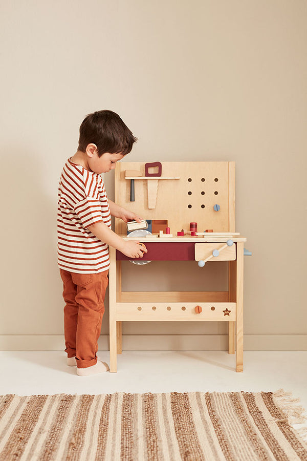 Kids Concept - Werkbank Kid's Hub - Gereedschapsbank, Houten speelgoed, Kid's Concept, Keekabuu