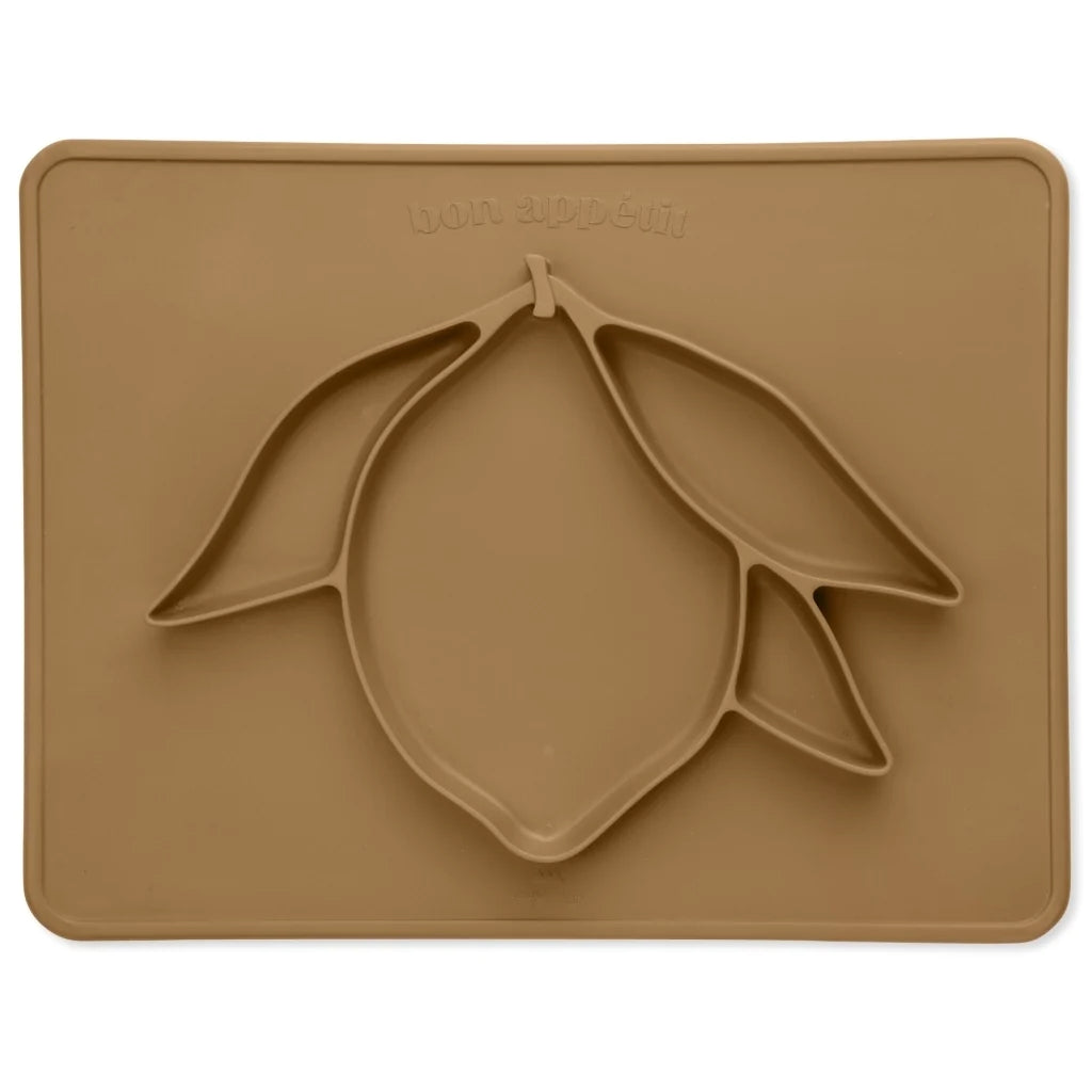 Konges Sløjd -  Siliconen Bord met Placemat -  Citroen, Borden, Konges Slojd, Keekabuu