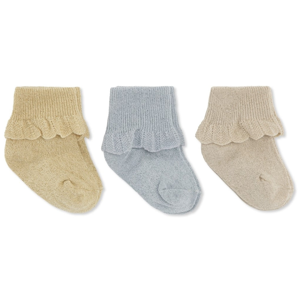 Konges Sløjd - Sokken met Ruches (Set van 3), Sokken, Konges Slojd, Keekabuu