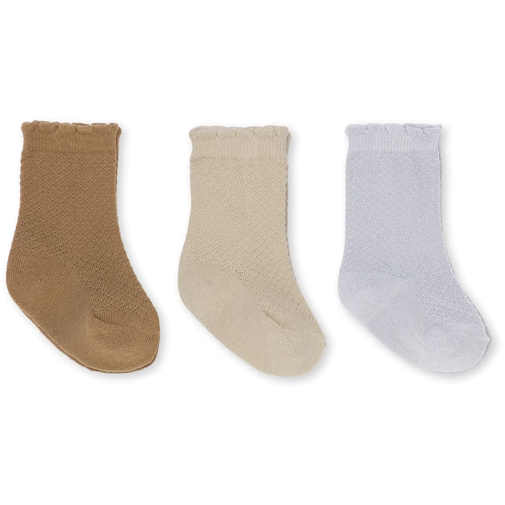 Konges Sløjd - Pointelle Sokken (set van 3), Sokken, Konges Slojd, Keekabuu