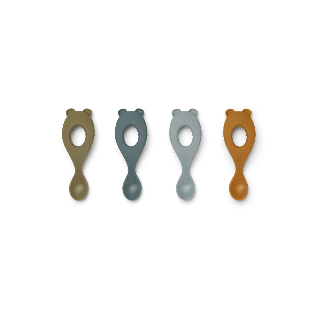 Liewood - Siliconen  Lepel (Set van 4) - Liva, Lepels, Liewood, Keekabuu